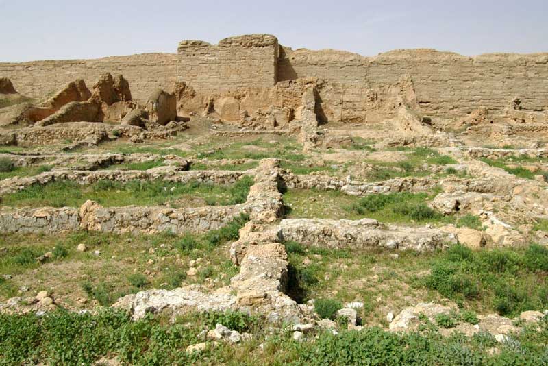 DuraEuropos_RuinsCityWall.jpg - Syria, Dura-Europos, Ruins and city wall,  Photo:    Francis E. Luisier\ 