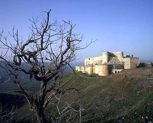 KrakDesChevaliers_ViewFromAdjacentHill1.jpg - Krak Des Chevaliers, View from Adjacent Hill, Homs, Syria